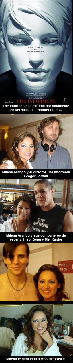 Milena Arango en THE INFORMERS